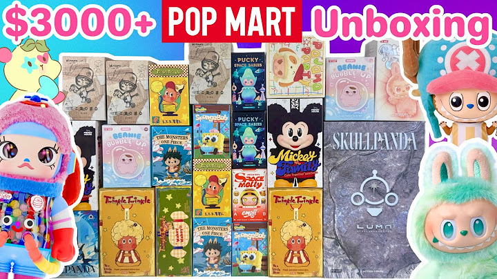 $3000+ POP MART BLIND BOX UNBOXING!! *♡*LABUBU, SKULLPANDA, 1000% & MORE!!
