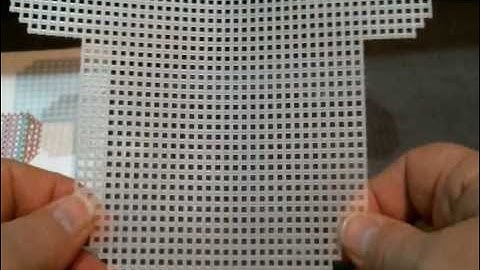 How to Cut and Count Plastic Canvas.wmv