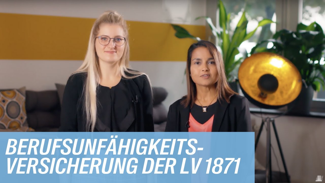 Kurz Erklart Die Berufsunfahigkeitsversicherung Der Lv 1871 Youtube