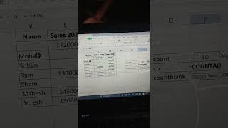 counta formula to count cells with data in excel #excelformula #exceltutorial