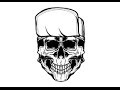 Speed Art - Rap Skull Line Art with Illustrator EP.10