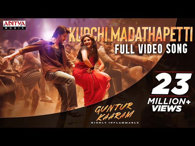 Kurchi Madathapetti (Tamil) Video Song | Guntur Kaaram | Mahesh Babu | Sreeleela |Trivikram |Thaman class=
