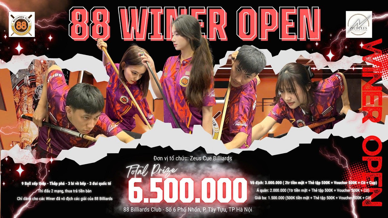 Image of video the 🎱🔴 LIVE STREAM | 88 WINER OPEN LẦN 1 4