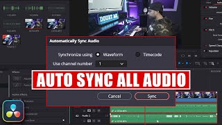Famous Quick Auto Sync All Audio in DaVinci Resolve [ How to Tutorial ] Profile
