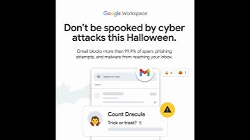 Google Workspace blocks over 100 billion spam messages daily. #Shorts 🛡️🎃