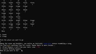 I remade Slay the Spire as a Text Adventure using only Python.