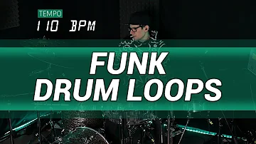 Funk drum loop 110 BPM // The Hybrid Drummer