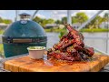 Viral party ribs recipe on the big green egg  fogo charcoal