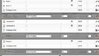 Weighting Grade Categories