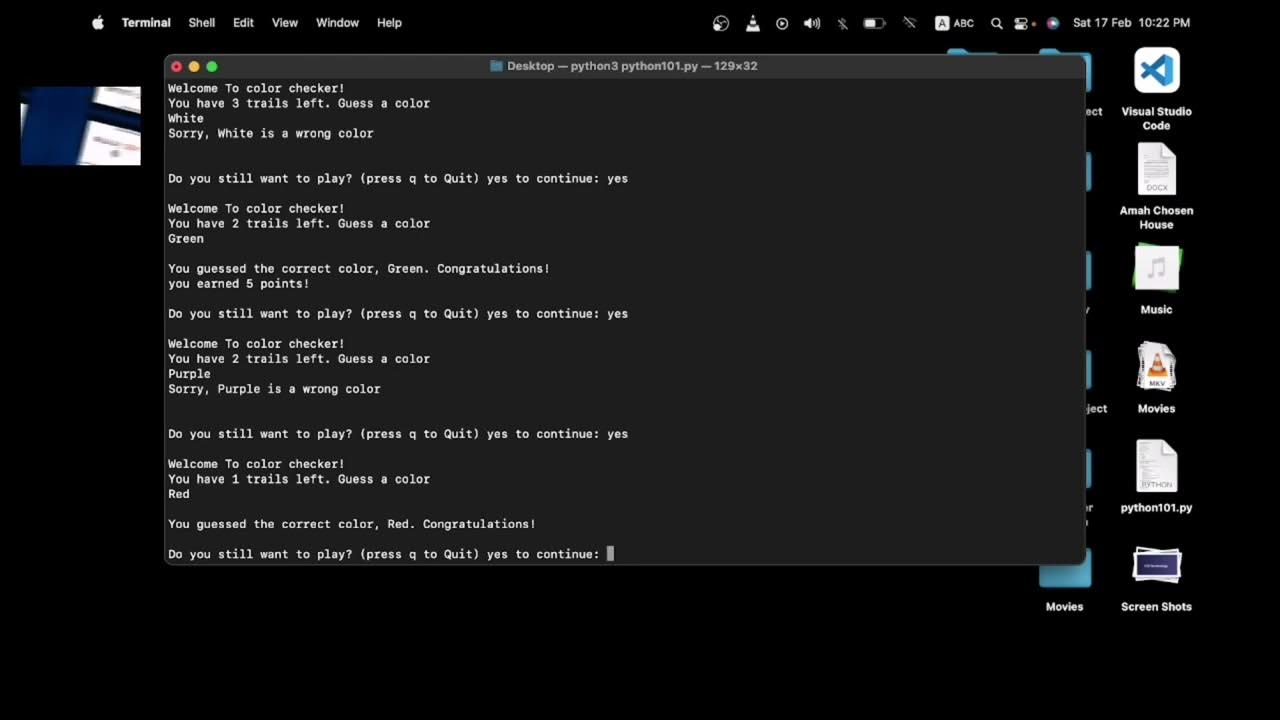 Python Color Guessing Game: Test Your Skills! - YouTube
