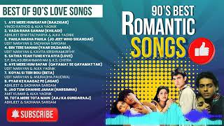 90's Best Romantic Songs ❤️ // Top 10 90's Bollywood Love Songs // 90's Evergreen Hits🎧 screenshot 2