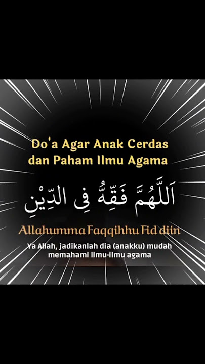do'a agar anak cerdas