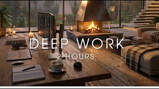 Deep Work Music for Programming & Developers | Forest Office Day–Night Timelapse | 2H