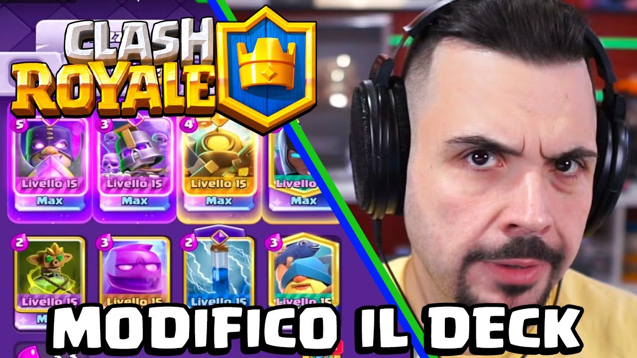modifico il mio deck E GOLEM, ora è PAZZESCO! - CLASH ROYALE