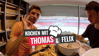 Thomas Müller macht das Zaubermüsli von Miri und Felix Neureuther nach