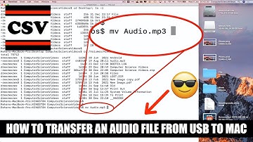 How to TRANSFER an Audio File from USB to Mac Using Terminal - Basic Tutorial | New