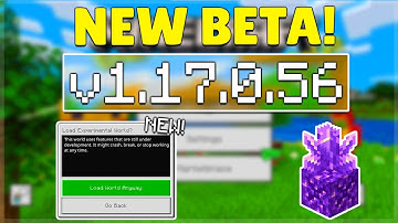 MCPE 1.17.0.56 NEW UI EXPERIMENTS MENU ADDED! Minecraft Pocket Edition Java Parity & Bug Fixes