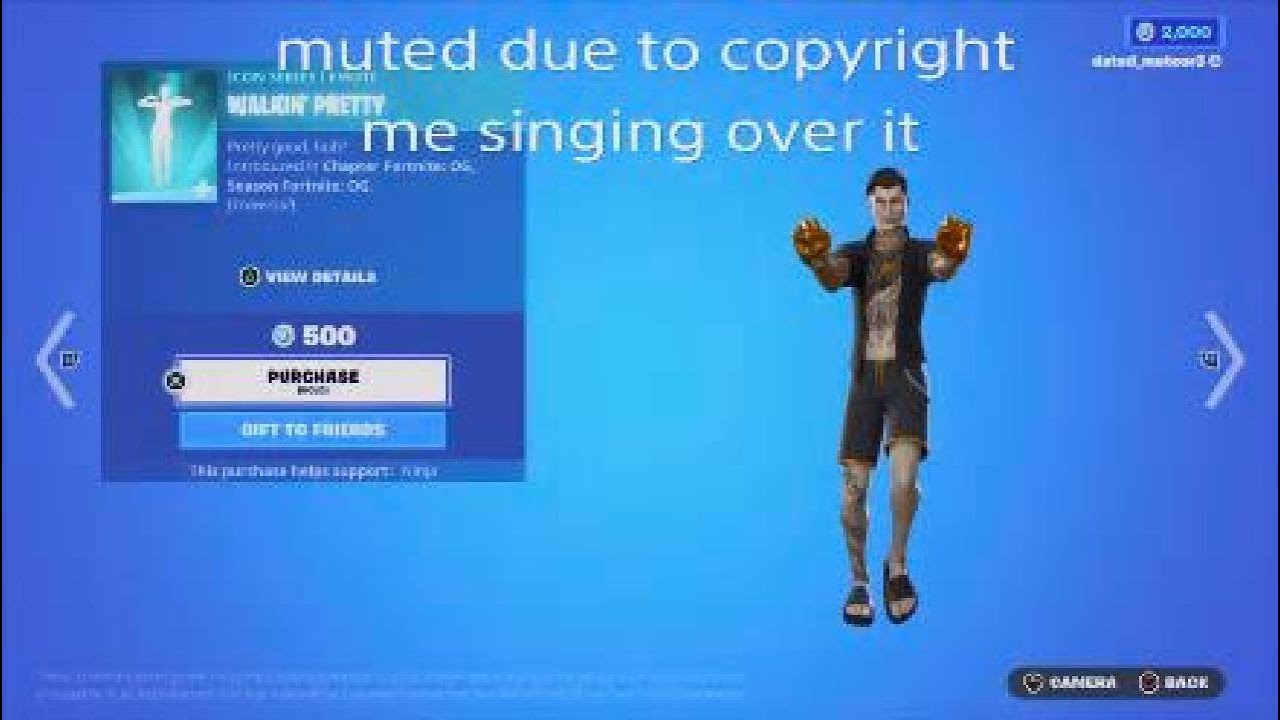 New walking pretty emote fortnite YouTube