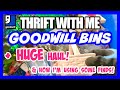 THRIFT [DIG] WITH ME AT THE GOODWILL OUTLET BINS ++ HUGE THRIFT HAUL & How I'm Using Some Finds!