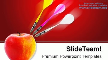 Apple And Darts Target Business PowerPoint Themes Templates and Slides ppt designs