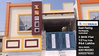 121 sq Yards East face 2BHK House for sale @ 64 Lakhs in Bandlaguda Chiryala Hyderabad