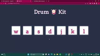 JavaScript Drum Kit Tutorial | How to Add Event Listener to JavaScript screenshot 3