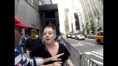 Pink Kong Attacks Legal In Front Of Trump Tower