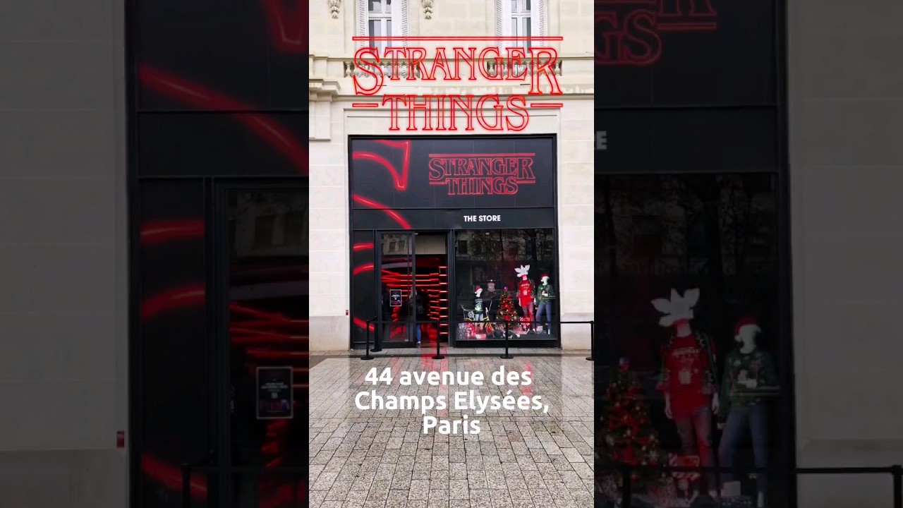 Stranger Things Offical Store in Paris, 44 avenue des Champs Elysées