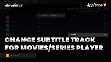 Change Subtitle Language For Movies And Series Player In Appforce II || GloriaForce || AndroidTvBox
