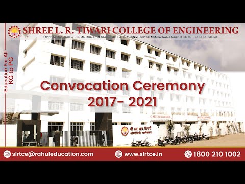 Convocation Ceremony Batch 2017-2021 #SLRTCE - video from SLRTCE