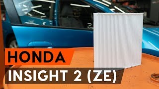 Hur byter man Filter, kupéventilation HONDA JAZZ SHUTTLE (GG8, GG7, GP2) - videoguide