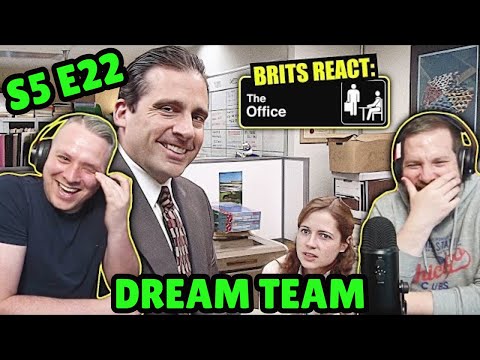 British Guys HILARIOUS The Office Reaction | Season 5 Episode 22 (Dream Team)