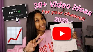 30+ POPULAR YouTube Video Ideas That Will BLOW Up YOUR CHANNEL In 2023!