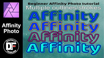 Affinity beginner tutorial. Multiple Outlines / strokes