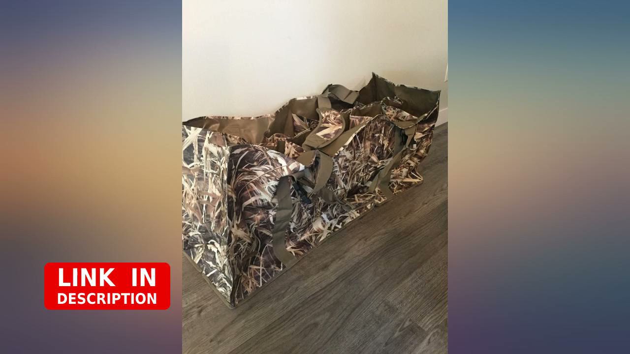 AUSCAMOTEK 12 Slot Duck Decoys Bag with Waterfowl Hunting Blind Camouflage Printing review