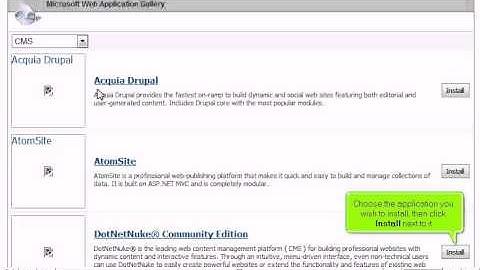 How to use the Application Installer in WebsitePanel