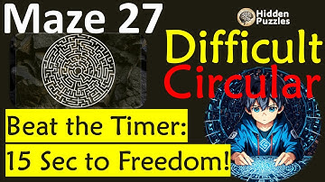 Difficult Circular mazes Maze 27