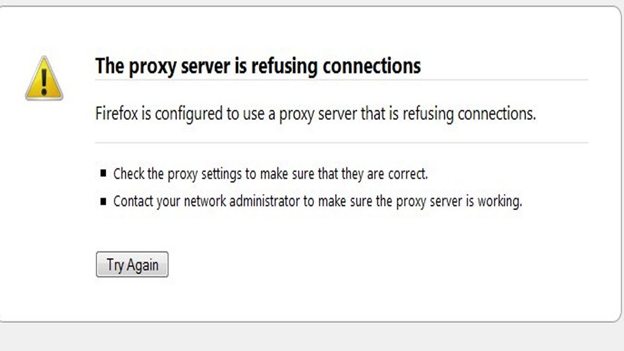 Proxy connection refused