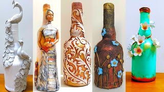 5 Bottle art / DIY Bottle Craft Ideas