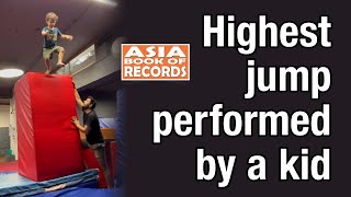 Highest jump performed by a kid