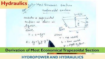 Derivation of Most Economic Trapezoidal Section