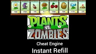 Plants vs Zombie Cheat Engine | Instant Refill | How autimatically refill the Plants? screenshot 5