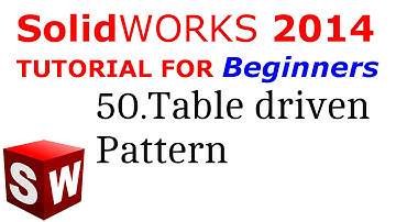 SolidWorks Tutorial For Beginners 50.Table Driven Pattern