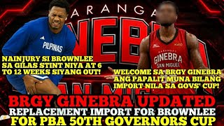 BRGY GINEBRA UPDATED REPLACEMENT IMPORT FOR JUSTIN BROWNLEE FOR PBA 50TH GOVERNORS CUP
