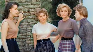 Girl Gang Terrorists (1956, FilmNoir) Jean Moorhead, Barbara Weeks, Art Millan | Colorized