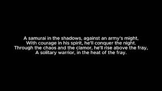 A Samurai In The Shadows | Lyrics Video