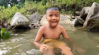 Boy Swimming Alone In The River🇳🇵| Natural Swimming Pool Fuchung Vlog|