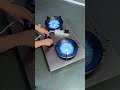 Liftable Double Gas Stove, Dual Burners with Adjustable Convenience ( # 2338  ) 1️⃣
