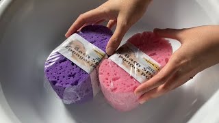 【ASMR】New  sponges × Magic water