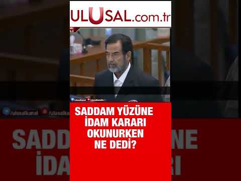 Saddam Hüseyin yüzüne idam kararı okunurken ne dedi #shorts #keşfet #İran #ırak #shortsfeed